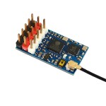 Mateks ExpressLRS ELRS ELRS-R24-P 5Channes PWM Receiver 2.4GHz ISM DC 4-9V With MHF-1 Antenna for Fixed-wing Drones Model